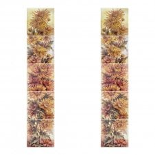 Sunflower Fireplace 15.2cm x 15.2cm Wall Tile