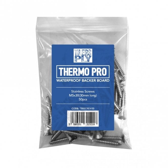 Tile Bank Backer Board M5 x 30mm Screws (50 Pcs)