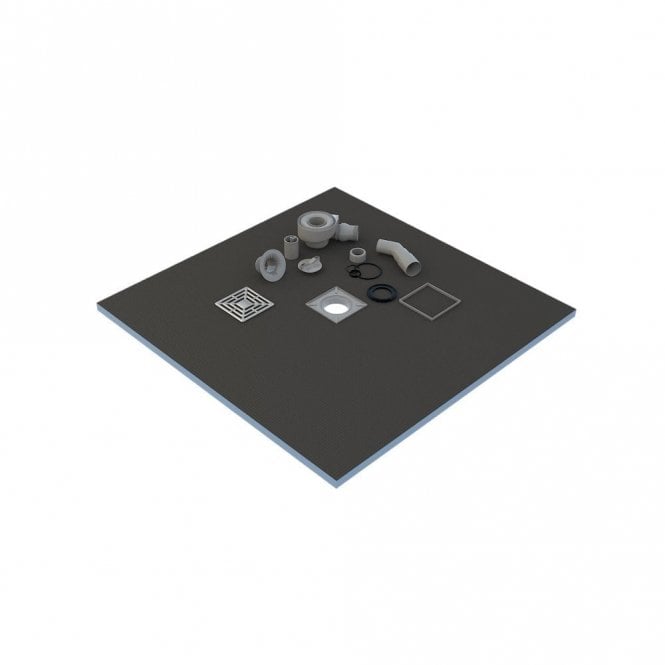 Tile Bank Wet Room Shower Tray Kit 800 x 1200mm Centre 20mm