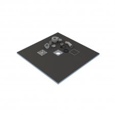 Wet Room Shower Tray Kit 900 x 1200mm Centre 20mm