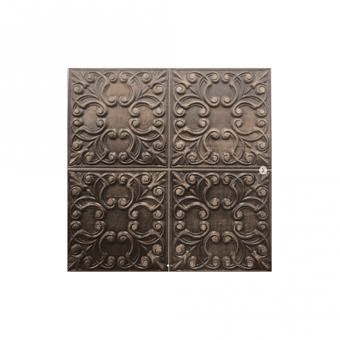 Tin Tile Copper 44.2cm x 44.2cm Wall & Floor Tile