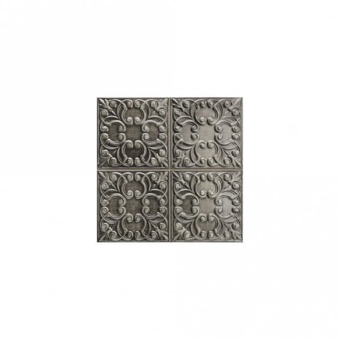 Tin Tile Iron 44.2cm x 44.2cm Wall & Floor Tile