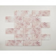 Tropicana Rose Leaf 30cm x 30cm Mosaic Tile