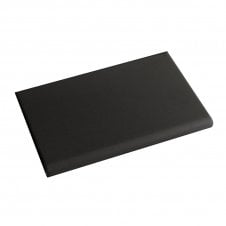 Unglazed Black Bull Nose Quarry 9.6cm x 14.6cm Floor Tile