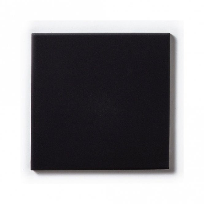 Unglazed Black Quarry 14.6cm x 14.6cm Floor Tile