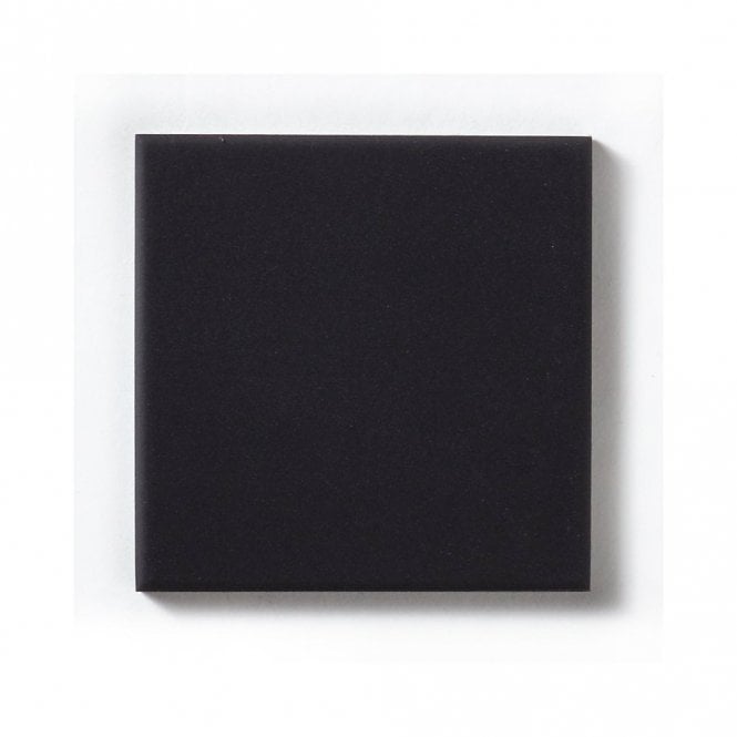 Unglazed Black Quarry 9.6cm x 9.6cm Floor Tile