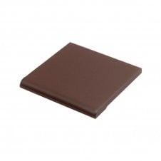 Unglazed Red Bull Nose Quarry 9.6cm x 9.6cm Floor Tile