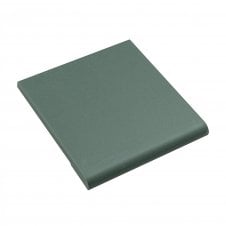 Unglazed Victorian Green Bull Nose Quarry 9.6cm x 9.6cm Floor Tile