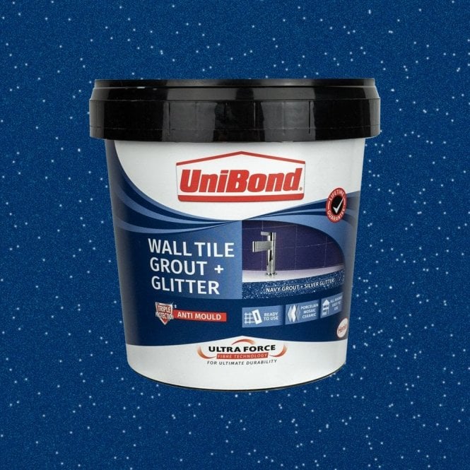 UniBond Ultra Force Ready Mixed Navy Glitter Tile Grout, 1.38kg