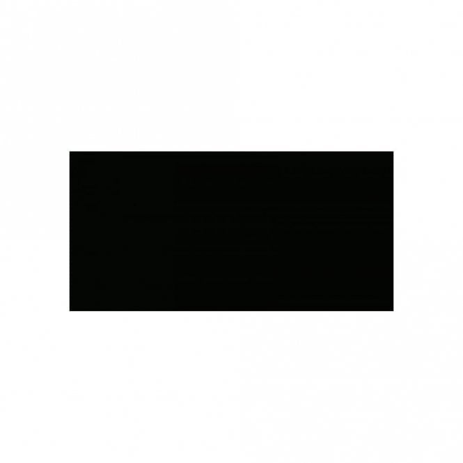 V&A Black Plain Field 7.6cm x 15.2cm Wall Tile