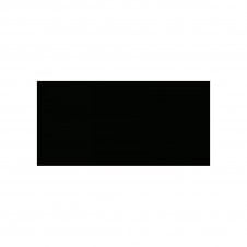 V&A Black Plain Field 7.6cm x 15.2cm Wall Tile
