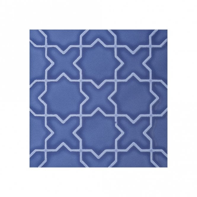 V&A Souk Blue Decor 15.2cm x 15.2cm