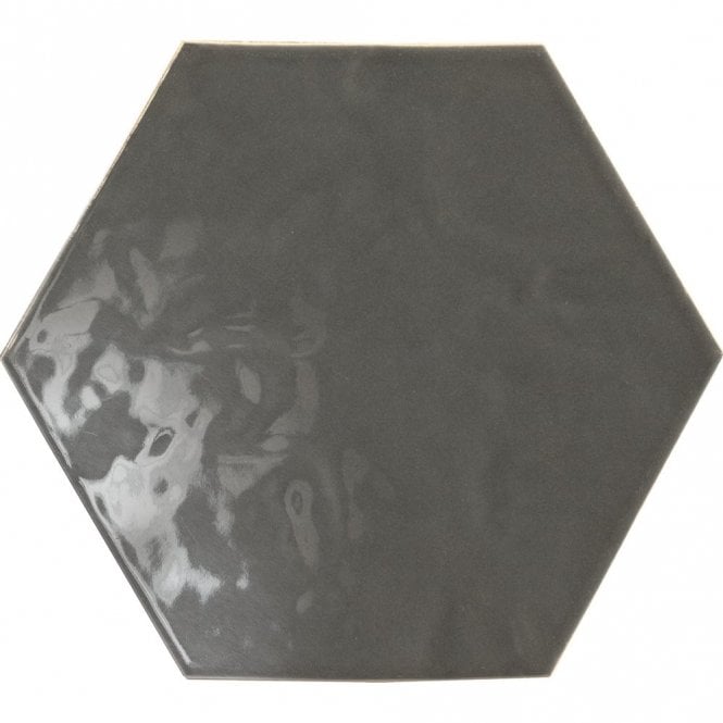 Vezelay Smoke Gloss 17.5cm × 20cm Wall Tile