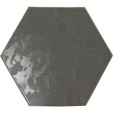Vezelay Smoke Gloss 17.5cm × 20cm Wall Tile