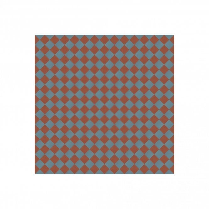Victorian Chequer Pack Blue and Red 14.6cm x 14.6cm (Full Set Deal)
