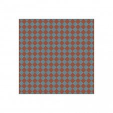 Victorian Chequer Pack Blue and Red 14.6cm x 14.6cm (Full Set Deal)