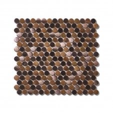 Victorian Penny Copper 29.5cm x 31.5cm Mosaic Tile