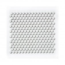 Victorian Penny Matt White 30cm x 30cm Porcelain Mosaic