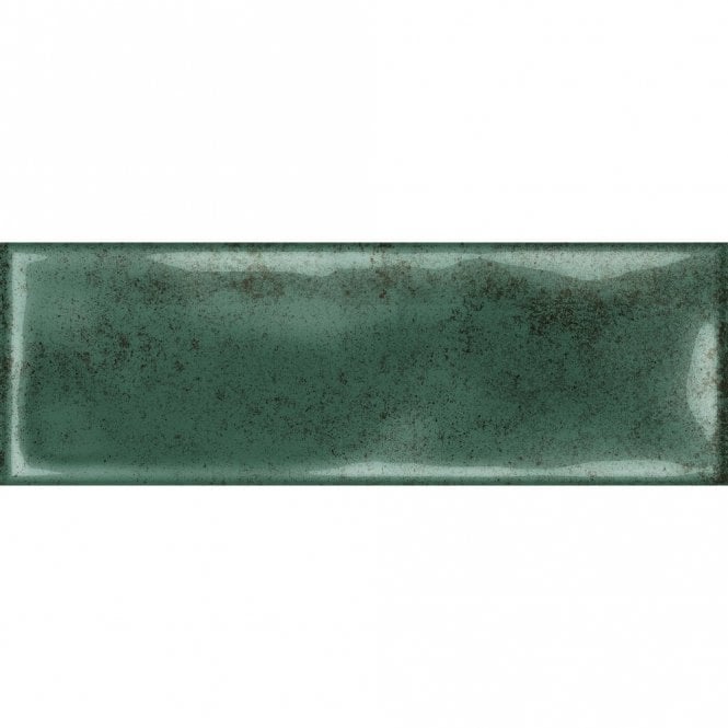 Vintage Bumpy Green 10cm x 30cm Wall Tile