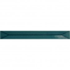 Vitral Axis Petrol Reactive 5cm x 40cm Wall Tile