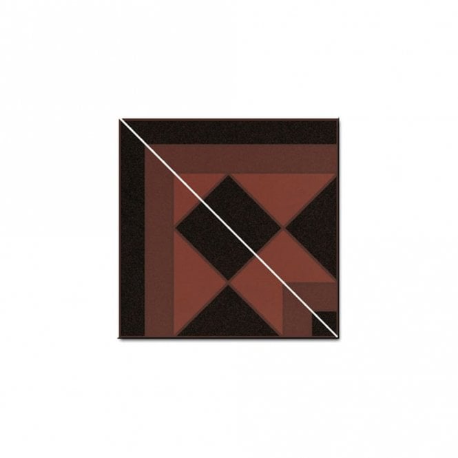 Vives Octagon Terracotta Corner Tile 15.8cm x 15.8cm