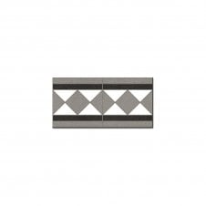 Octagon White Border Tile 15.8cm x 31.6cm