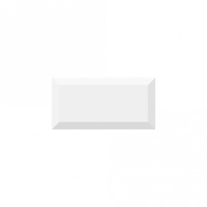 Vives Premium Metro Brick Gloss Ice White 10cm x 20cm Wall Tile
