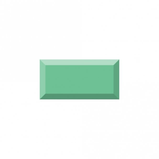 Vives Premium Metro Brick Gloss Mint Green 10cm x 20cm Wall Tile