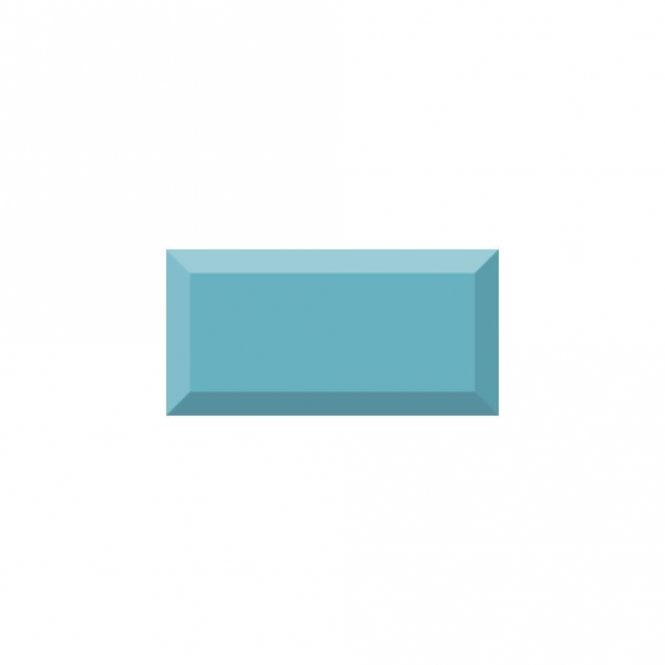 Vives Premium Metro Brick Gloss Spearmint Blue 10cm x 20cm Wall Tile