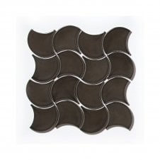 Wave Grey Gloss 28.5cm x 30cm Wall Tile