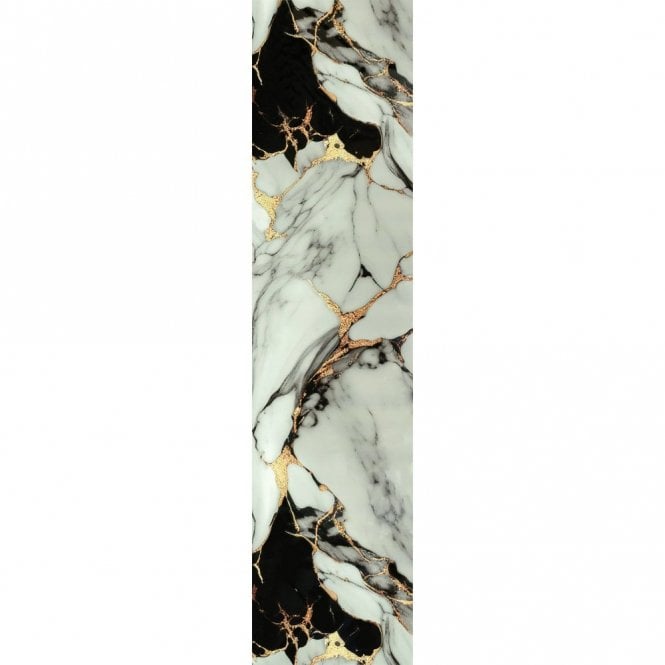 White Marble Golden Showerboard 240cm x 60cm x 10mm - BOX DEAL