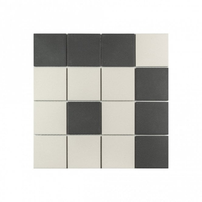 Winston Snow and Midnight Enfield 39.4cm x 39.4cm XL Mosaic Tile