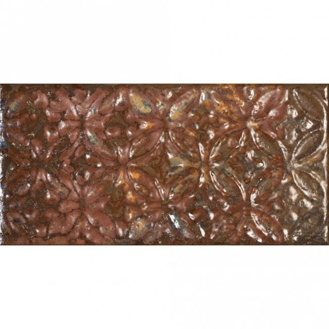 Zurbaran Vintage Brown 11.2cm x 22.4cm Wall Tile